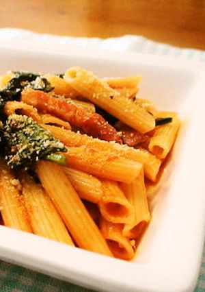 ＊ほうれん草とベーコンのトマトペンネ＊-レシピのメイン写真