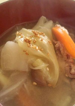 とろキャベツの豚バラ旨味和風スープ-レシピのメイン写真