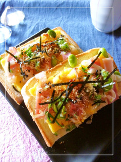 リメイク*卵焼きとベーコンの和風トースト-レシピのメイン写真