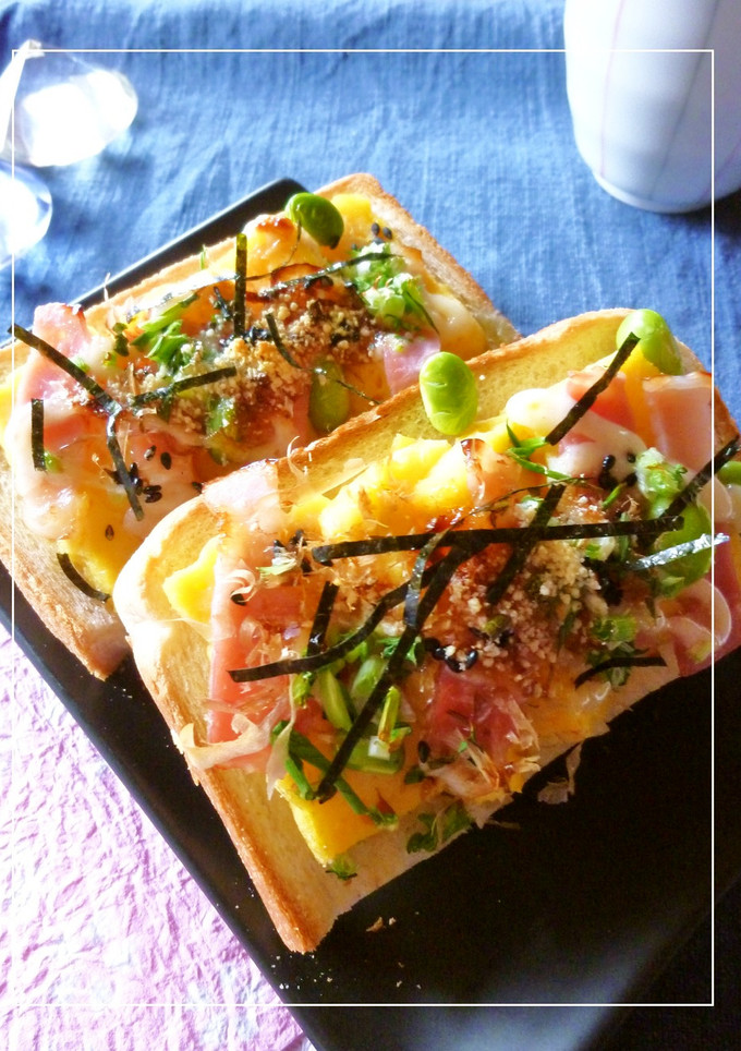 リメイク＊卵焼きとベーコンの和風トースト-レシピのメイン写真