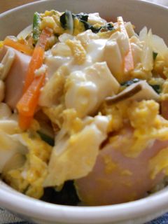 魚肉ソーセージの卵とじ丼-レシピのメイン写真