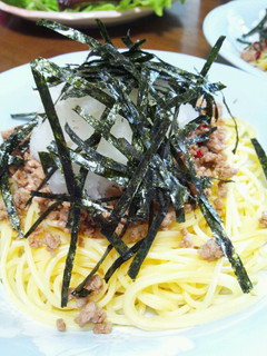 大根おろしとピリ辛ひき肉の和風パスタ-レシピのメイン写真