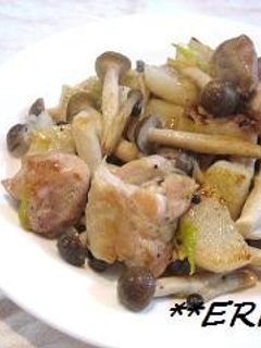 長いもと鶏肉の塩炒め~♪♪-レシピのメイン写真