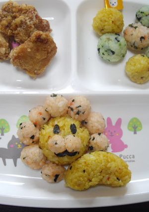ライオンおにぎり-レシピのメイン写真