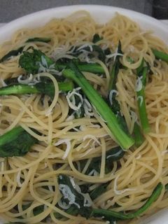 菜の花としらすのパスタ-レシピのメイン写真