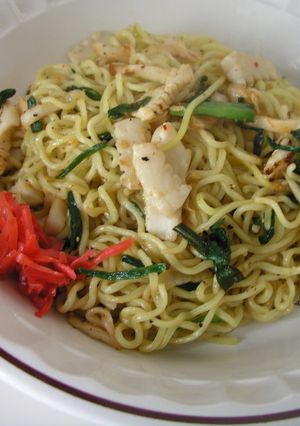 いか・にら・キムチ♪DE♪塩焼きそば-レシピのメイン写真