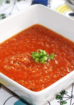 春のキヌアリゾットスープ-レシピのメイン写真