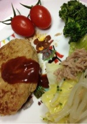 簡単!ヘルシー!豆腐ハンバーグ-レシピのメイン写真