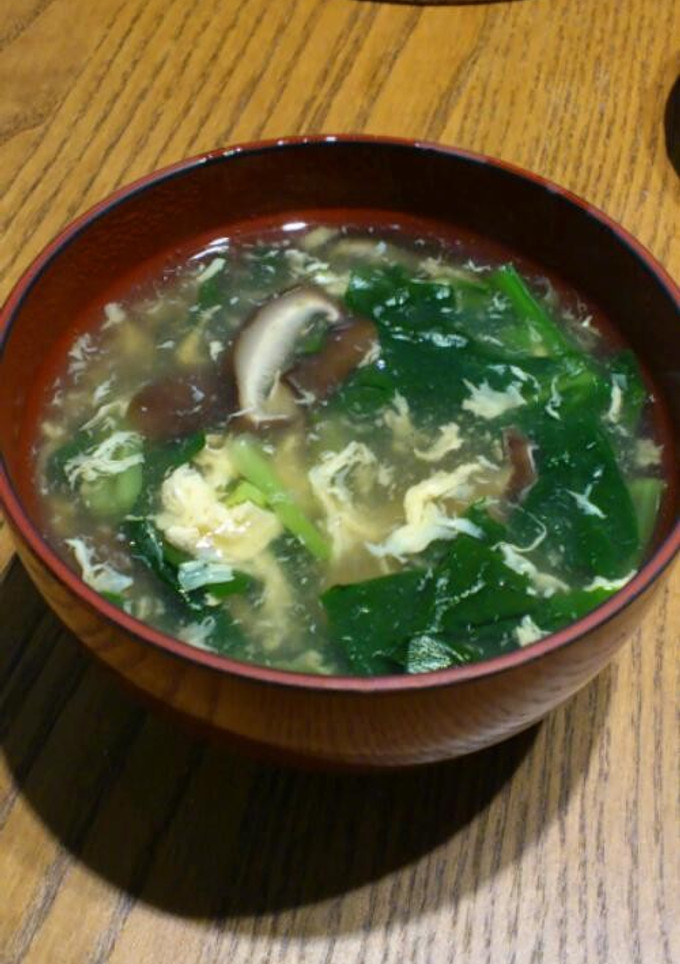 ほうれん草のかき卵すまし汁-レシピのメイン写真