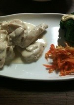 鶏胸肉のマヨネーズクリームチーズ和え-レシピのメイン写真