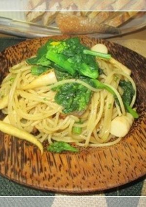 菜の花の和風パスタ-レシピのメイン写真