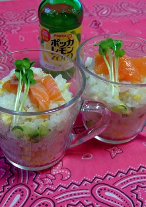 レモンでさっぱり！カップちらし寿司-レシピのメイン写真