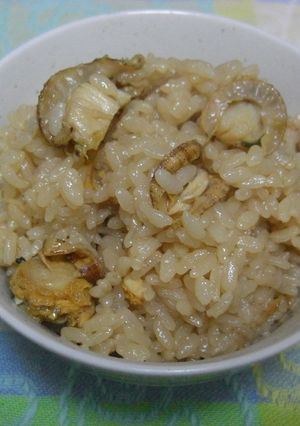 ベビーホタテで☆贅沢炊き込みご飯-レシピのメイン写真