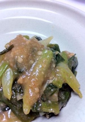 超簡単...丼で..2分..ねぎの酢味噌-レシピのメイン写真