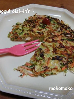野菜たっぷりたまご焼き-レシピのメイン写真