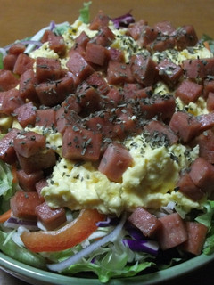 スパムエッグのさっぱりおかずサラダ-レシピのメイン写真