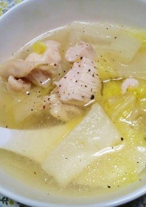 アツアツ❤とろとろ大根と鶏肉の中華スープ-レシピのメイン写真