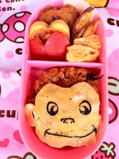 学童のお弁当~おさるのジョージ~-レシピのメイン写真