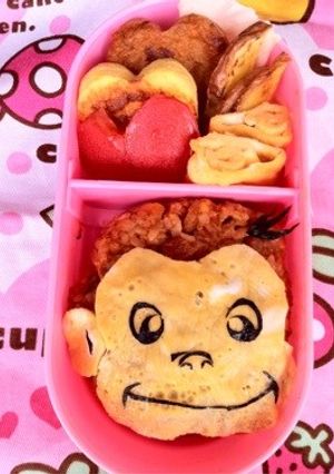 学童のお弁当～おさるのジョージ～-レシピのメイン写真