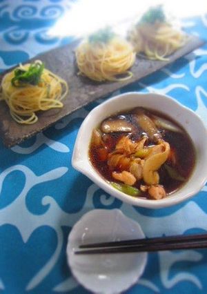 鶏南蛮風つけパスタ-レシピのメイン写真