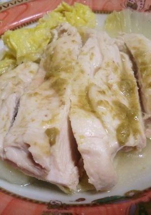 ダイエット中でも！鶏胸肉の蒸し料理-レシピのメイン写真
