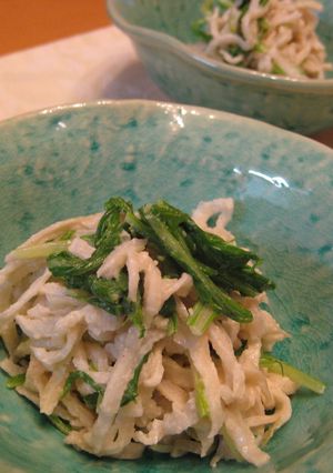 切干大根と水菜の胡麻酢和え-レシピのメイン写真