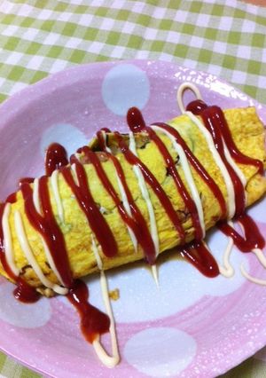 ♥野菜たっぷり納豆オムレツ♥-レシピのメイン写真