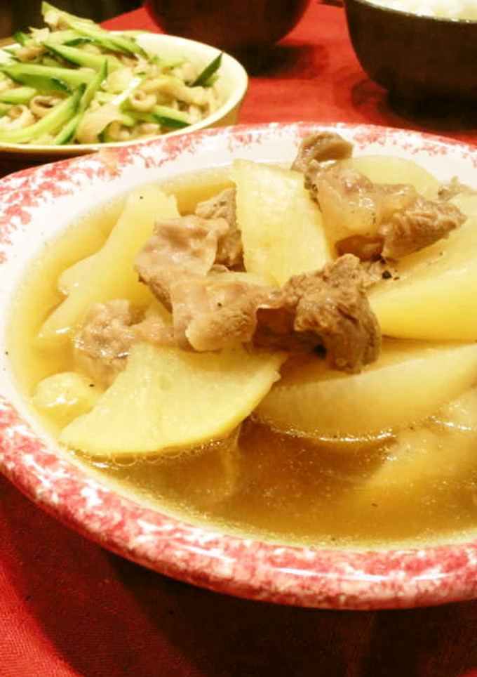 圧力鍋で簡単☆牛スジと大根のとろとろ煮-レシピのメイン写真