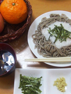 つゆ☆にこだわった「山かけざるそば」-レシピのメイン写真