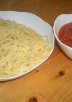 簡単トマトつけパスタ-レシピのメイン写真