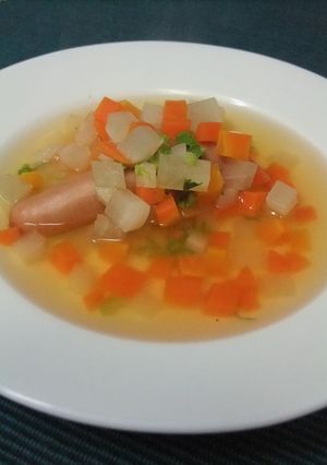 優しい味！ウインナーと野菜のスープ-レシピのメイン写真