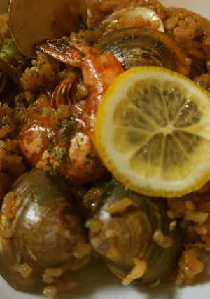 面倒省略！ものぐさ人間の魚介パエリヤ-レシピのメイン写真