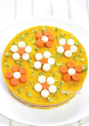 ＊犬用　わんこのお花畑～野菜ケーキ～＊-レシピのメイン写真