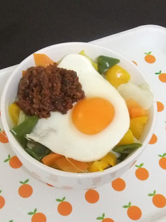 野菜肉味噌丼-レシピのメイン写真