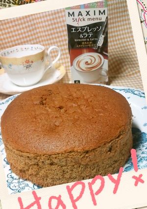 エスプレッソラテ＊スポンジケーキ-レシピのメイン写真