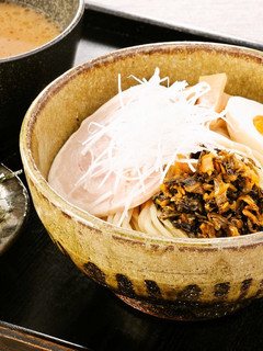 夏はつけ麺★高菜漬で塩分補給!-レシピのメイン写真