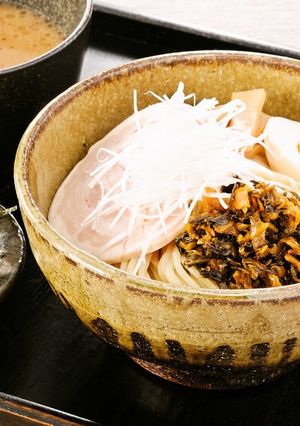 夏はつけ麺★高菜漬で塩分補給!-レシピのメイン写真