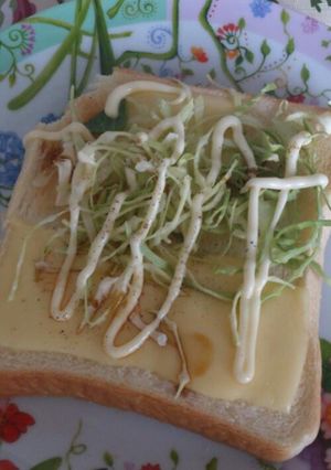 朝食に！簡単☆キャベツトースト-レシピのメイン写真