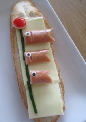 子供の日の朝食に鯉のぼりトースト♪-レシピのメイン写真