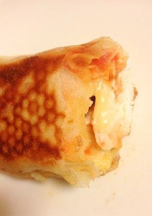 余り物をリメイク☆焼き春巻き☆おやつにも-レシピのメイン写真