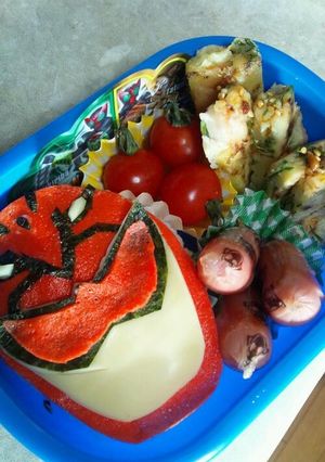 ゴーバスターズ弁当-レシピのメイン写真