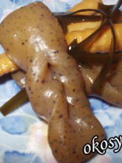 タケノコとコンニャクの煮物-レシピのメイン写真