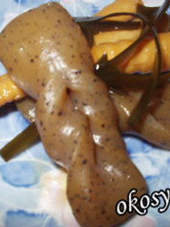 タケノコとコンニャクの煮物-レシピのメイン写真