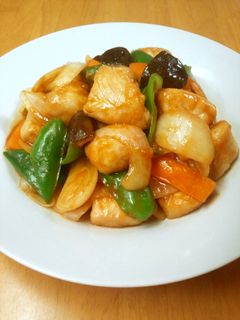 鶏ささみでオイシーヘルシー酢豚風-レシピのメイン写真