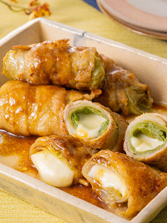 モッツァレラのレタス肉巻き カレー風味-レシピのメイン写真