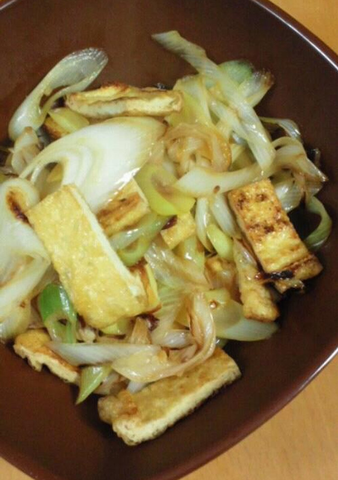 ＊塩麹で簡単　揚げ・ねぎ炒め＊-レシピのメイン写真