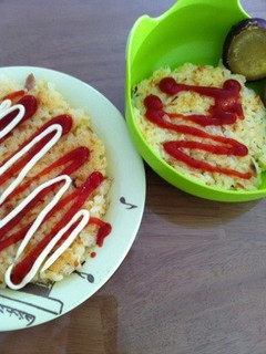ツナチーズの焼き卵ご飯-レシピのメイン写真