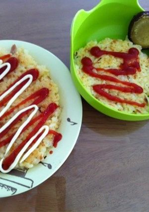 ツナチーズの焼き卵ご飯-レシピのメイン写真