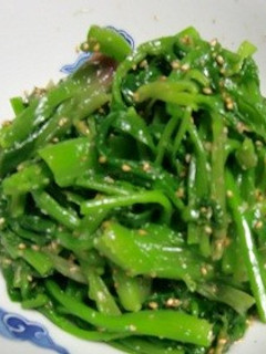 焼肉用塩だれとすりごまでほうれん草ナムル-レシピのメイン写真