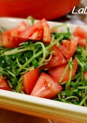 簡単♪豆苗とトマトの甘いナムル-レシピのメイン写真